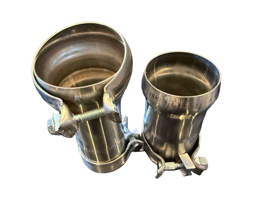 SPDZ1 2.5”–3” Ball Flex Slip-Fit Exhaust Connector Kit (Stainless Steel)