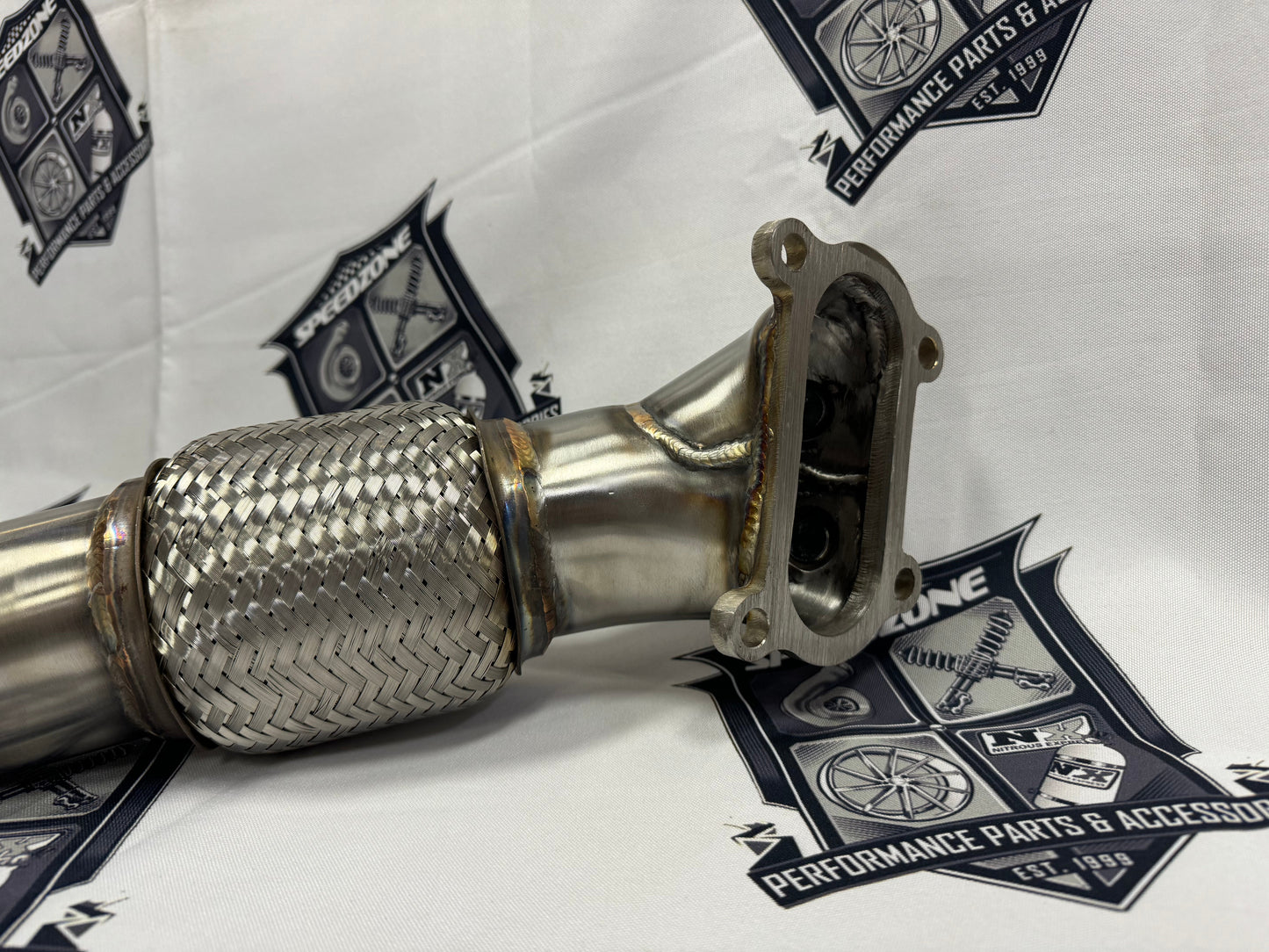 SPDZ1 K Series Header Downpipe 12-15 Civic Si & 13-15 Acura ILX Stainless Bellmouth (Preorder)