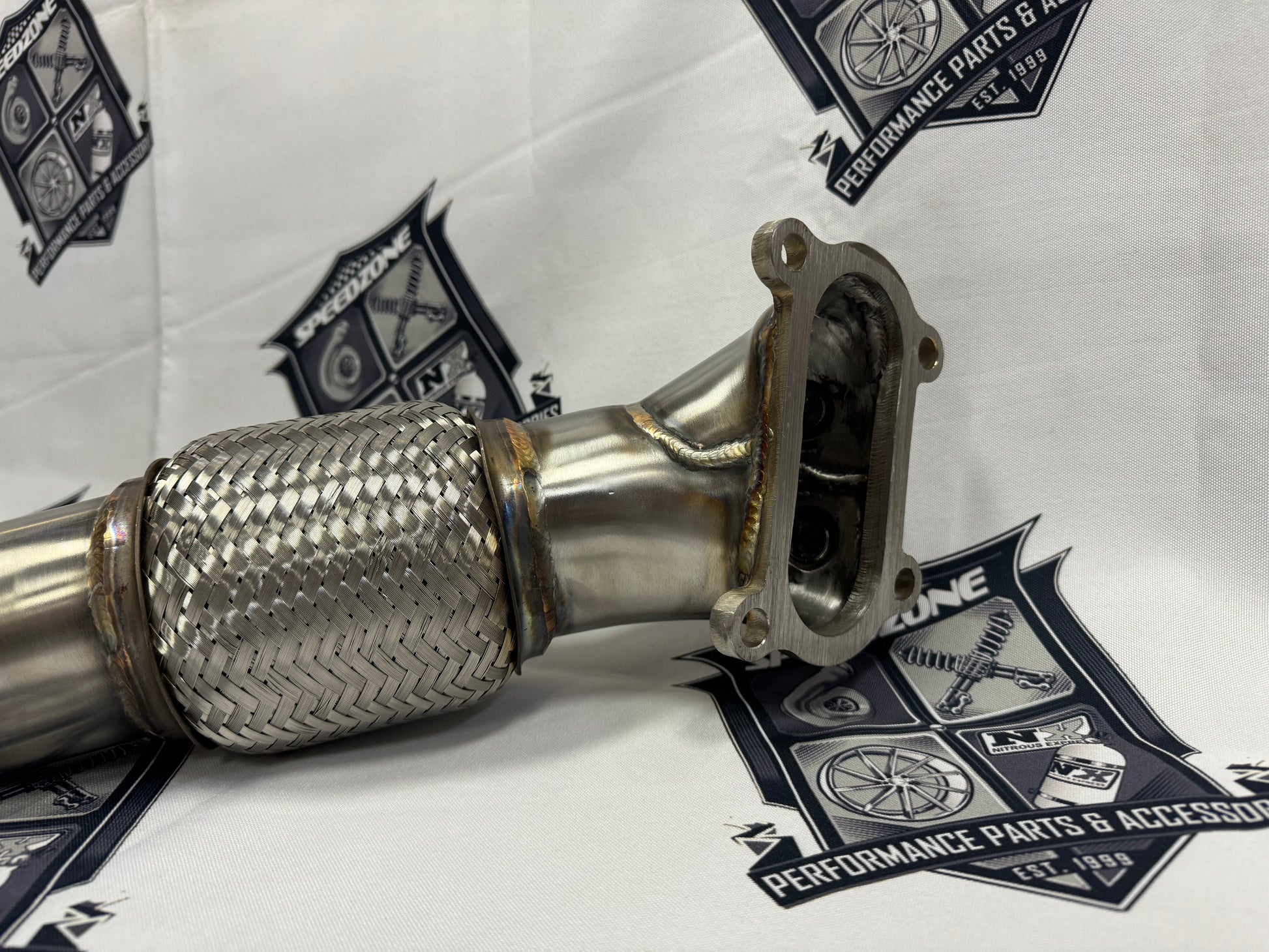 SPDZ1 K Series Header Downpipe 12-15 Civic Si & 13-15 Acura ILX Stainless Bellmouth (Preorder)