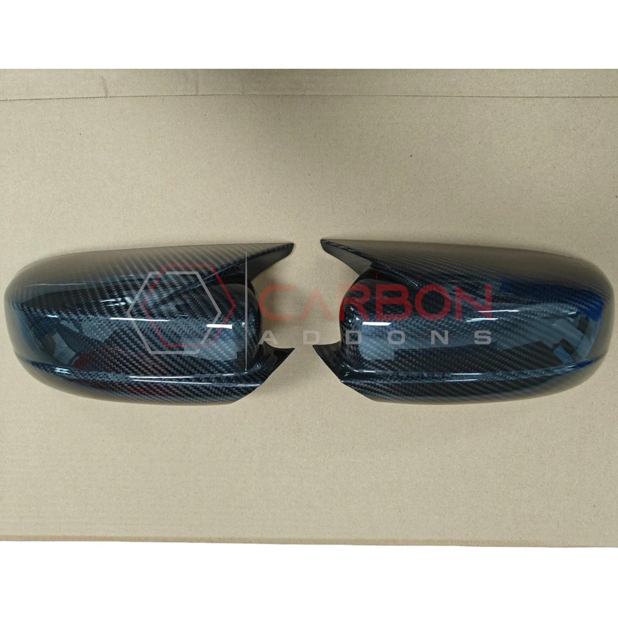 2011-2024 Dodge Charger Chrysler 300 M Style Real Carbon Fiber Exterior Mirror Covers w/ Horns