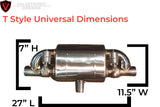 UNIVERSAL VALVED MUFFLER KIT