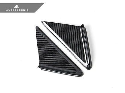 AutoTecknic Dry Carbon Side Mirror Wind Deflector Set - Porsche 911 (991) | 981 Boxster/Cayman | 718 (982)