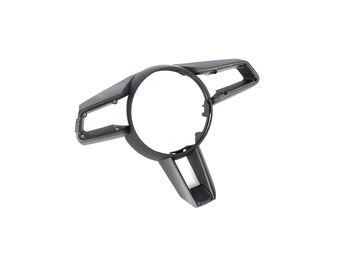 AutoTecknic Carbon Fiber Steering Wheel Trim - Porsche 992 Models
