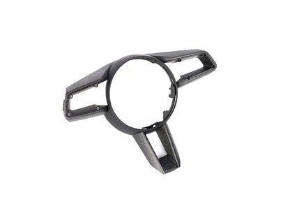 AutoTecknic Carbon Fiber Steering Wheel Trim - Porsche 992 Models