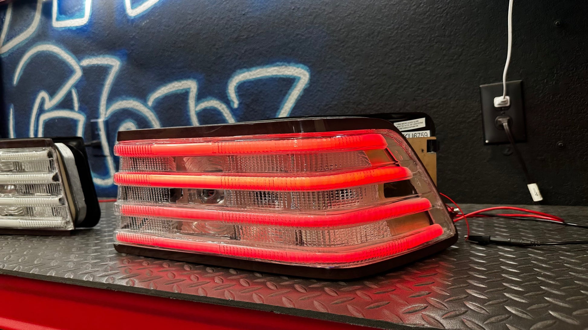 1990-1998 Mercedesbenz R129 Clear LED Tail Lights