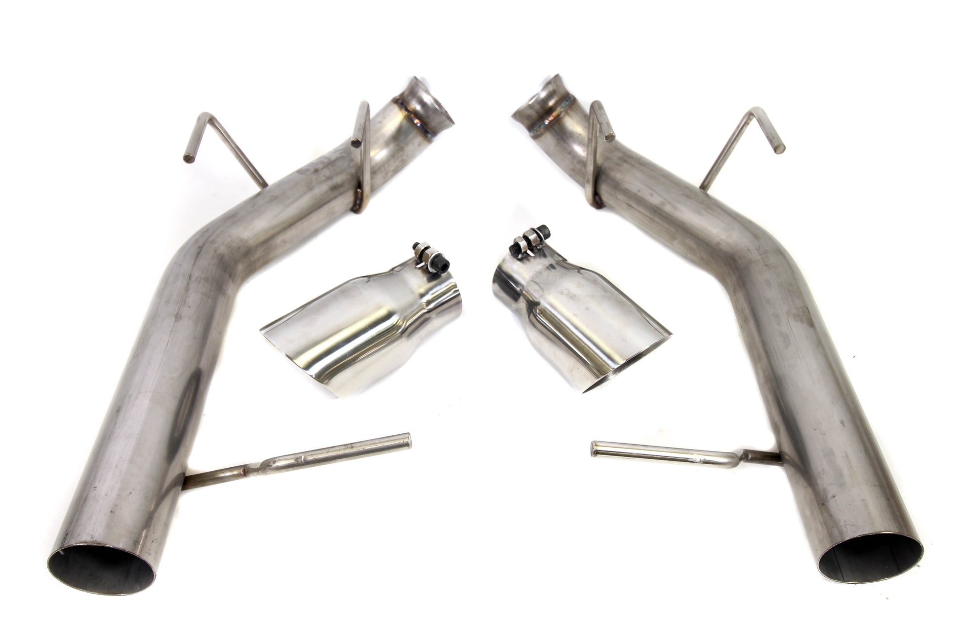 PLM 3.0" Dual Axle Back Exhaust Pipe Kit Mustang 2011 - 2014 V8 GT