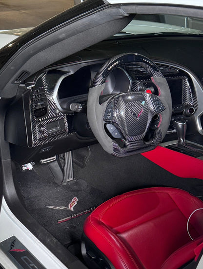 CORVETTE 14-19 CARBON FIBER AIRBAG COVER