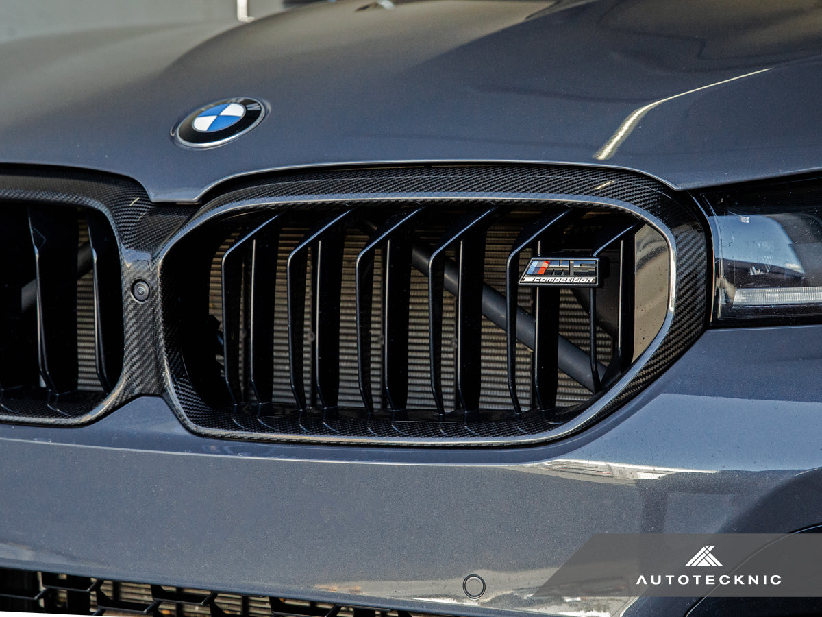 AutoTecknic Replacement Dry Carbon Grille Surround - F90 M5 LCI