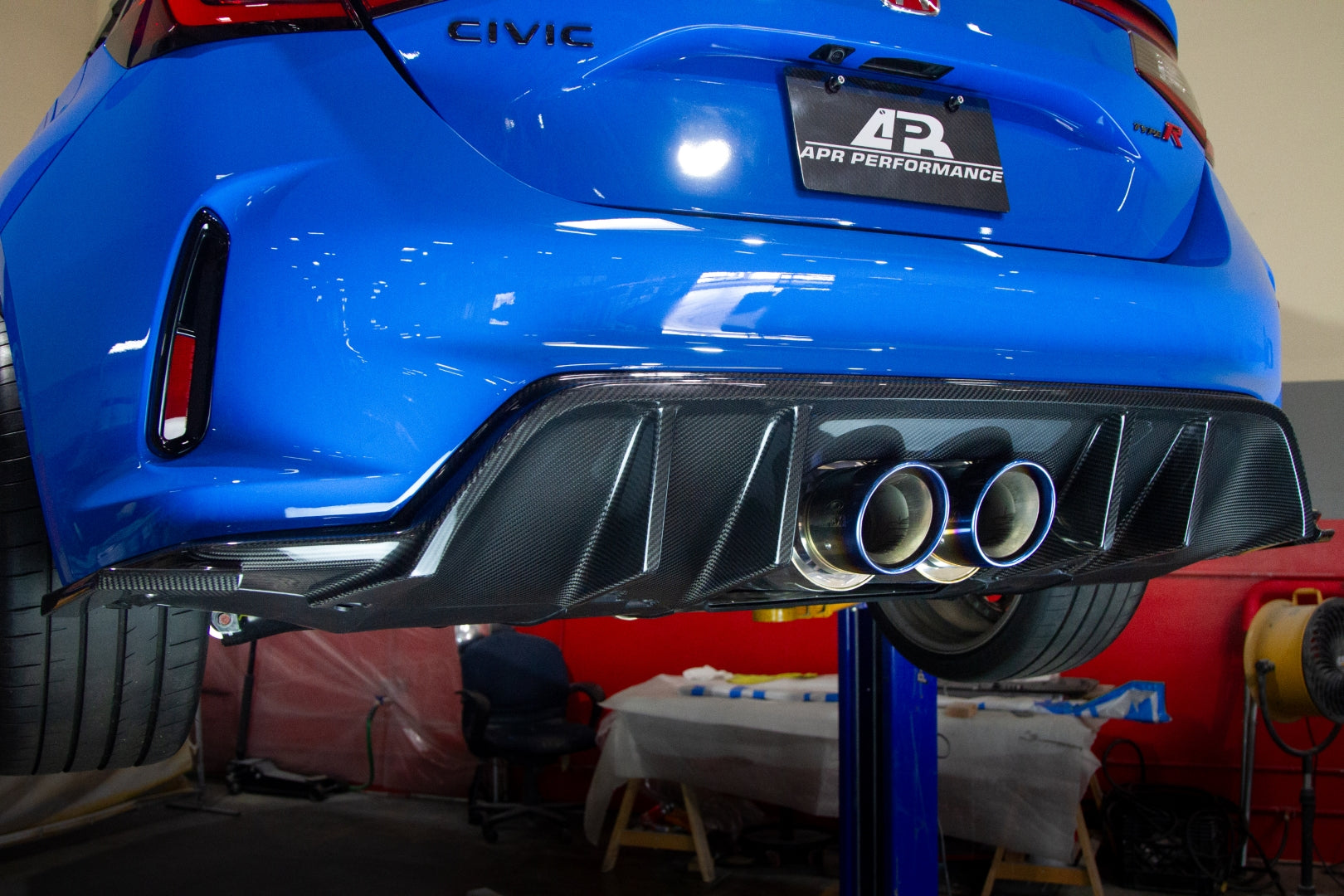 Honda FL5 Civic Type R Carbon Fiber Rear Diffuser 2023 - Current