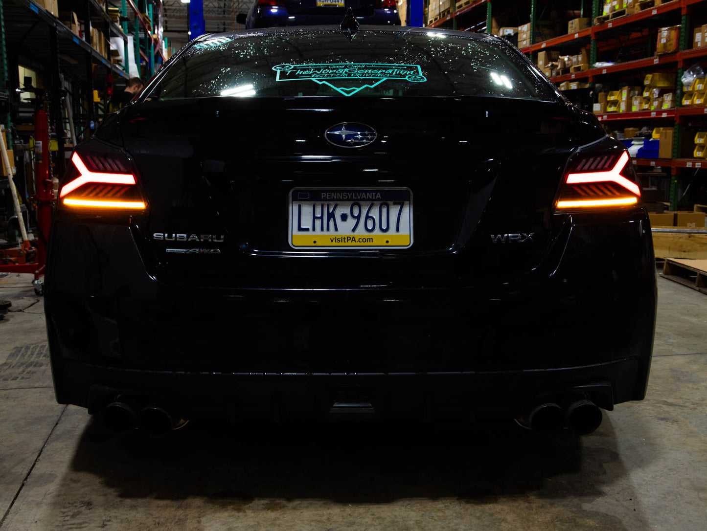 OLM Y-Spec LED Taillights (Clear Lens White Optic) - 2015-2021 WRX / STI