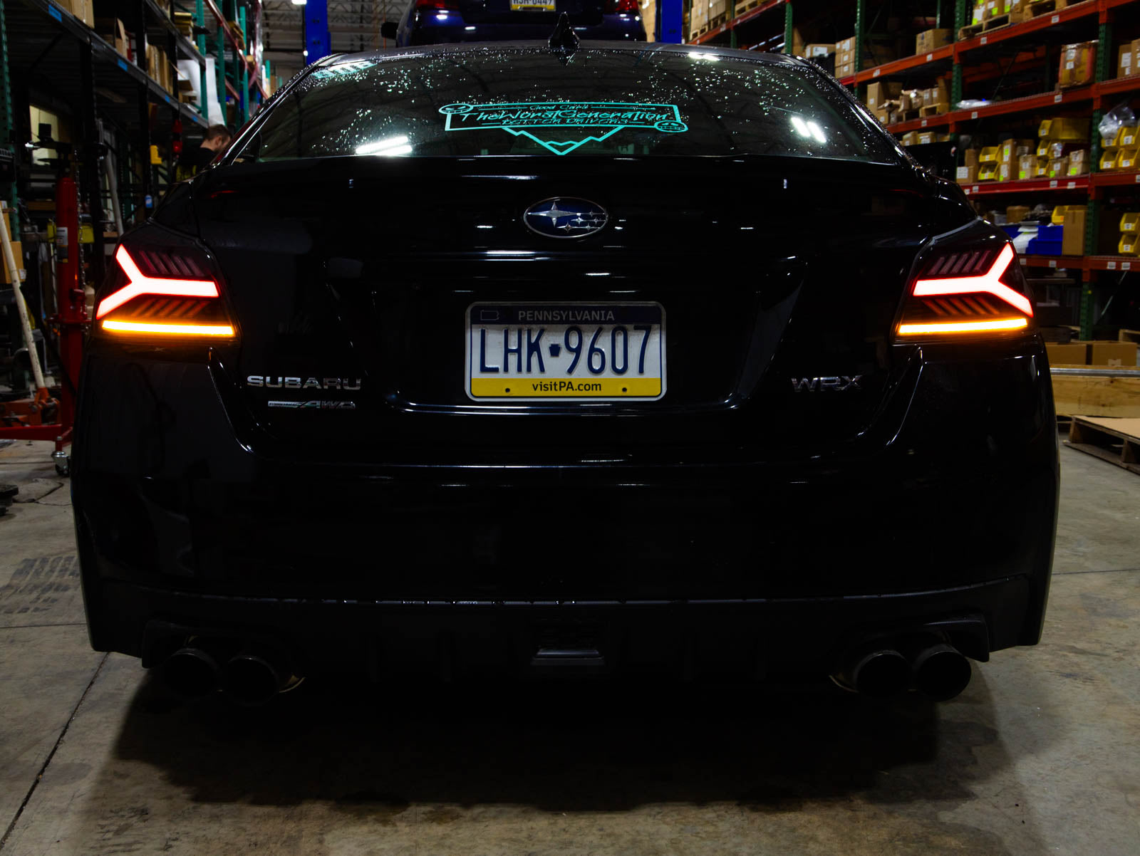 OLM Y-Spec LED Taillights (Smoke Lens Red Optic) - 2015-2021 WRX / STI