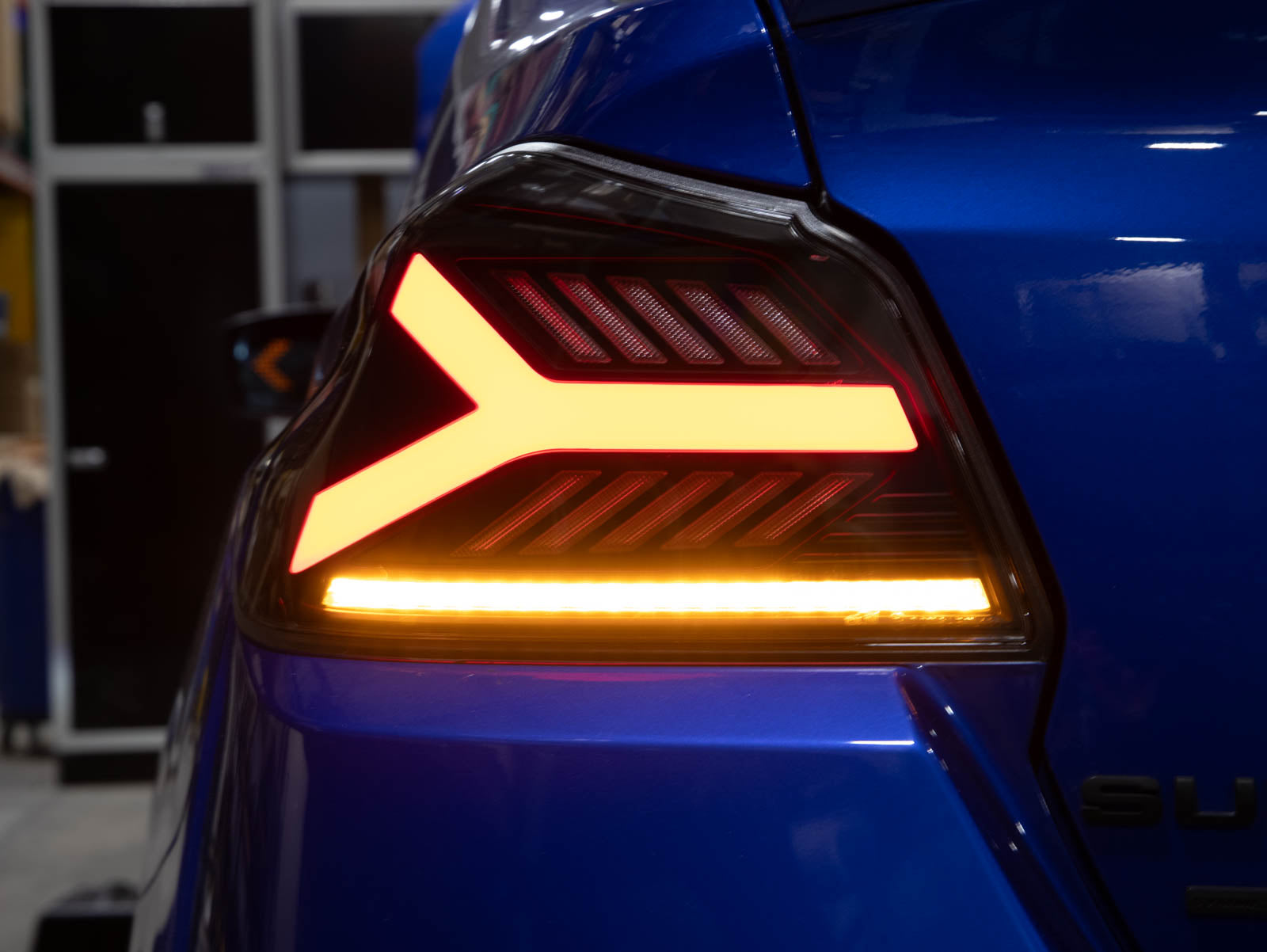 OLM Y-Spec LED Taillights (Smoke Lens White Optic) - 2015-2021 WRX / STI