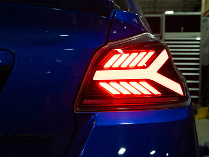 OLM Y-Spec LED Taillights (Clear Lens White Optic) - 2015-2021 WRX / STI