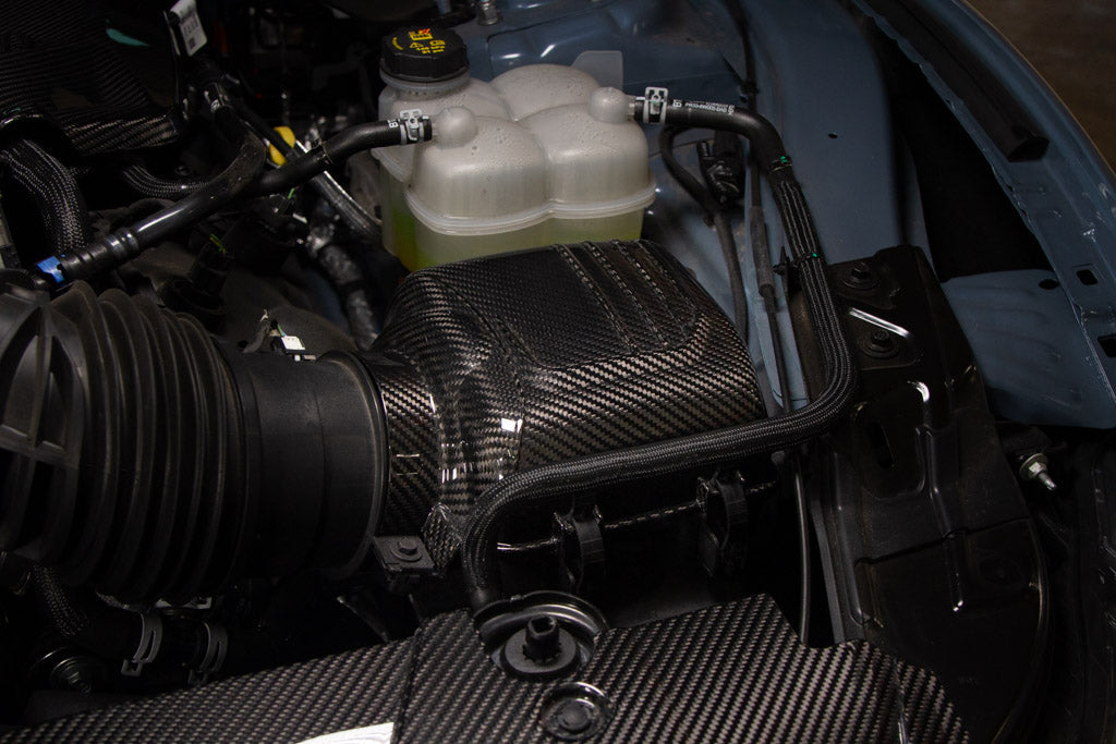 Carbon Fiber Ford Mustang S650 Dark Horse Intake Box Top Cover 2024 - Current