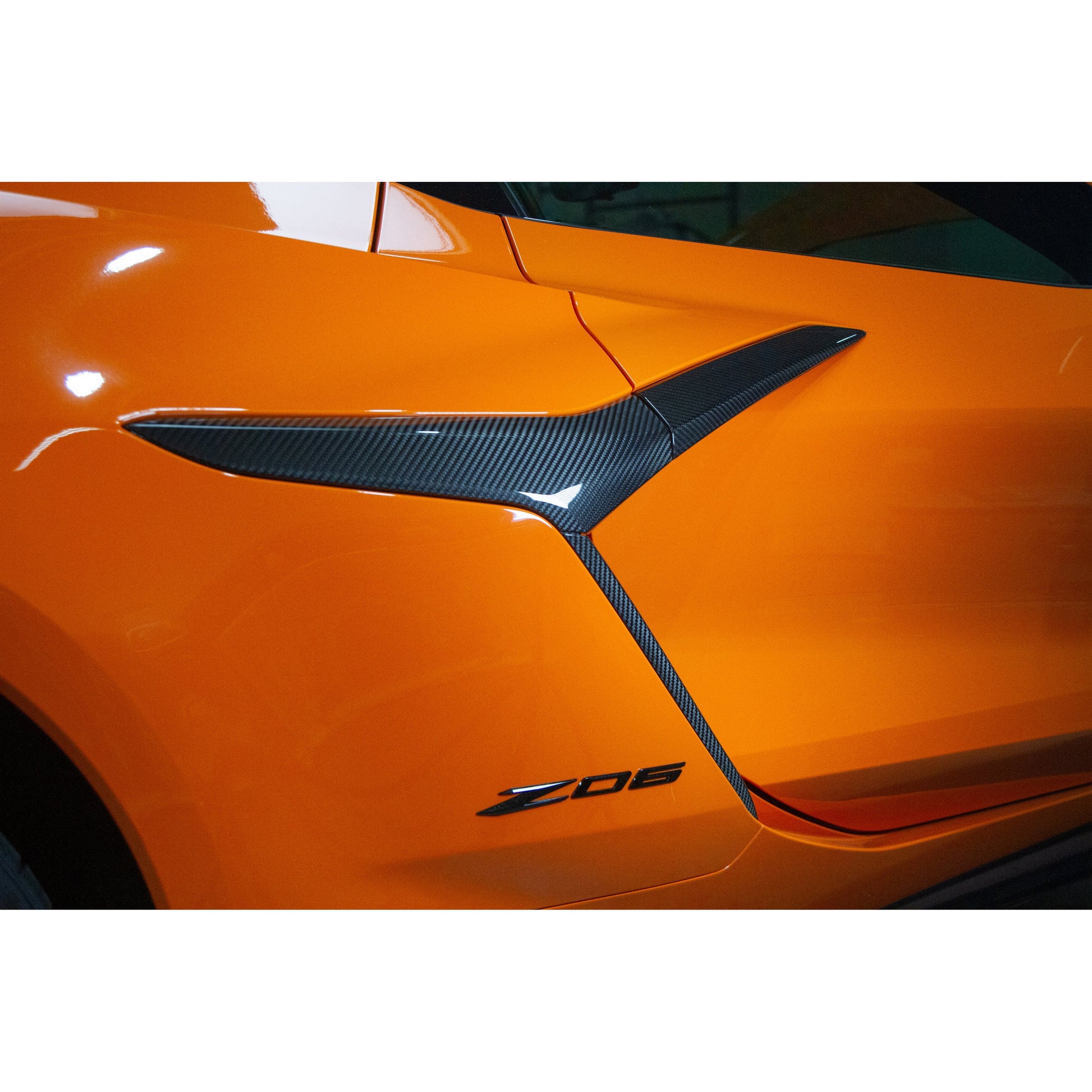 Carbon Fiber Chevrolet Corvette C8 Z06 Door and Quarter Panel Trims Package 2024 - Current