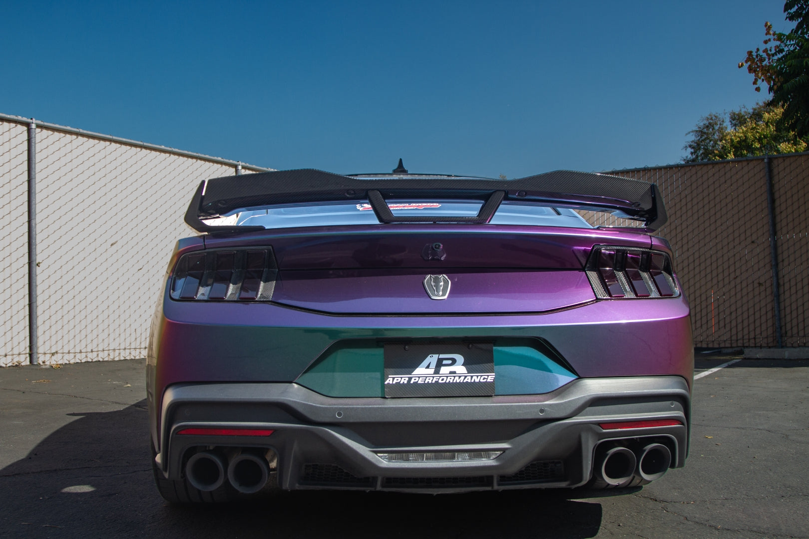 APR Performance Carbon Fiber Spoiler w/ Gurney Ford Mustang S650 Dark Horse 2024+