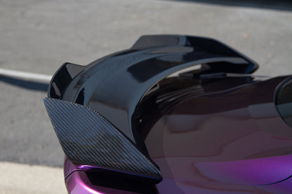 APR Performance Carbon Fiber Spoiler w/ Gurney Ford Mustang S650 Dark Horse 2024+