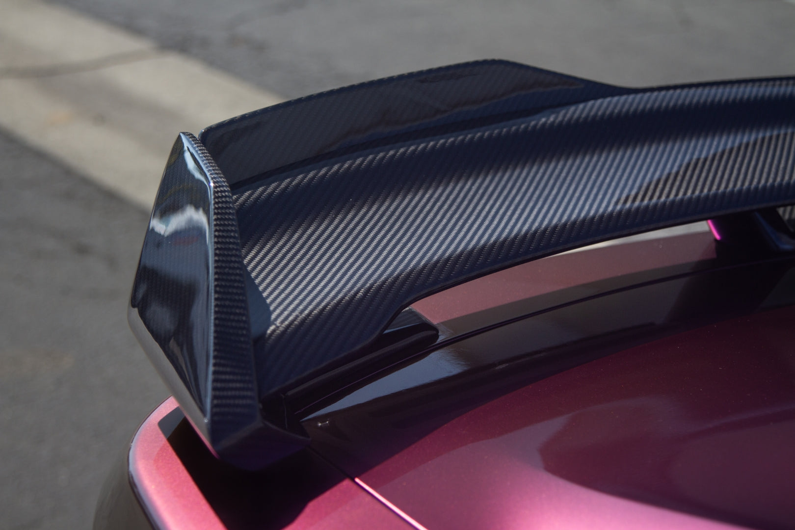 APR Performance Carbon Fiber Spoiler w/ Gurney Ford Mustang S650 Dark Horse 2024+