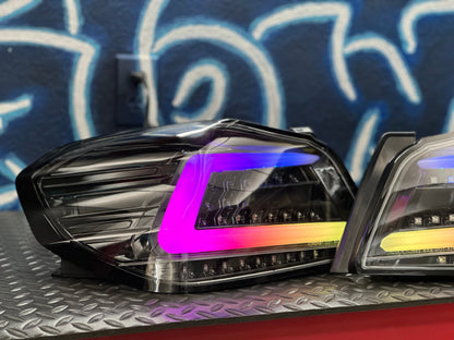 NTXGlow Black Spec D Color Shifting Tail Lights (2015-2021 Subaru WRX)