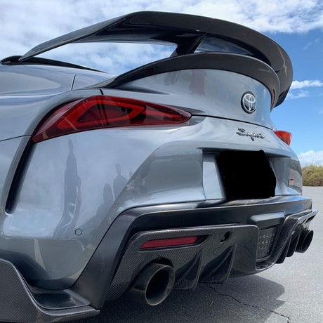 Toyota Supra MKV A90/A91 AGN Type Carbon Fiber Rear Splitter Flaps | Palenon Performance