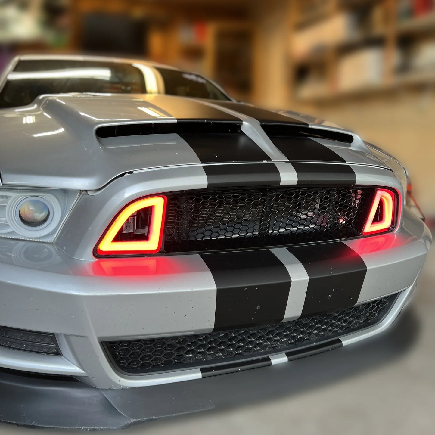 NTXGlow RTR Style RGB Grille (2013-2014 Ford Mustang)