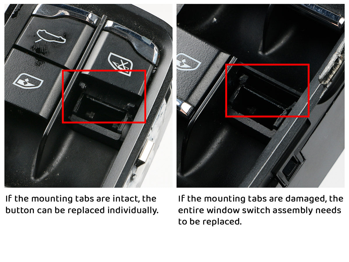 AutoTecknic Replacement Interior Window Switch Button - Porsche