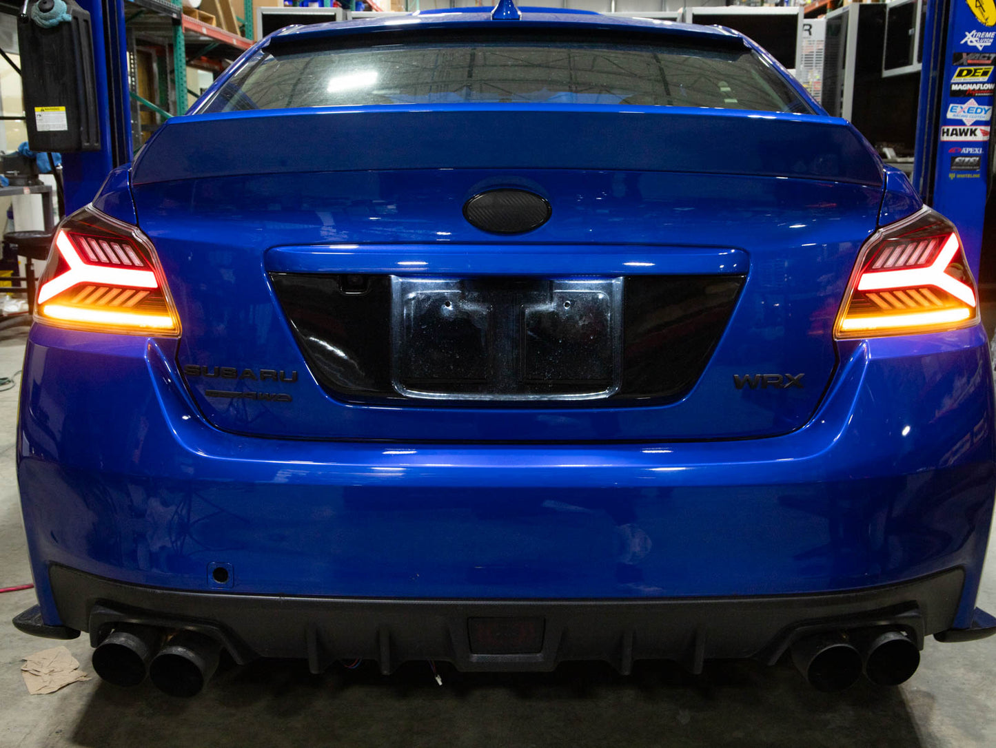 OLM Y-Spec LED Taillights (Clear Lens  Red Optic) - 2015-2021 WRX / STI