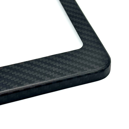 JDC Dry Carbon Fiber License Plate Frames (Gloss, Matte, & Forged)