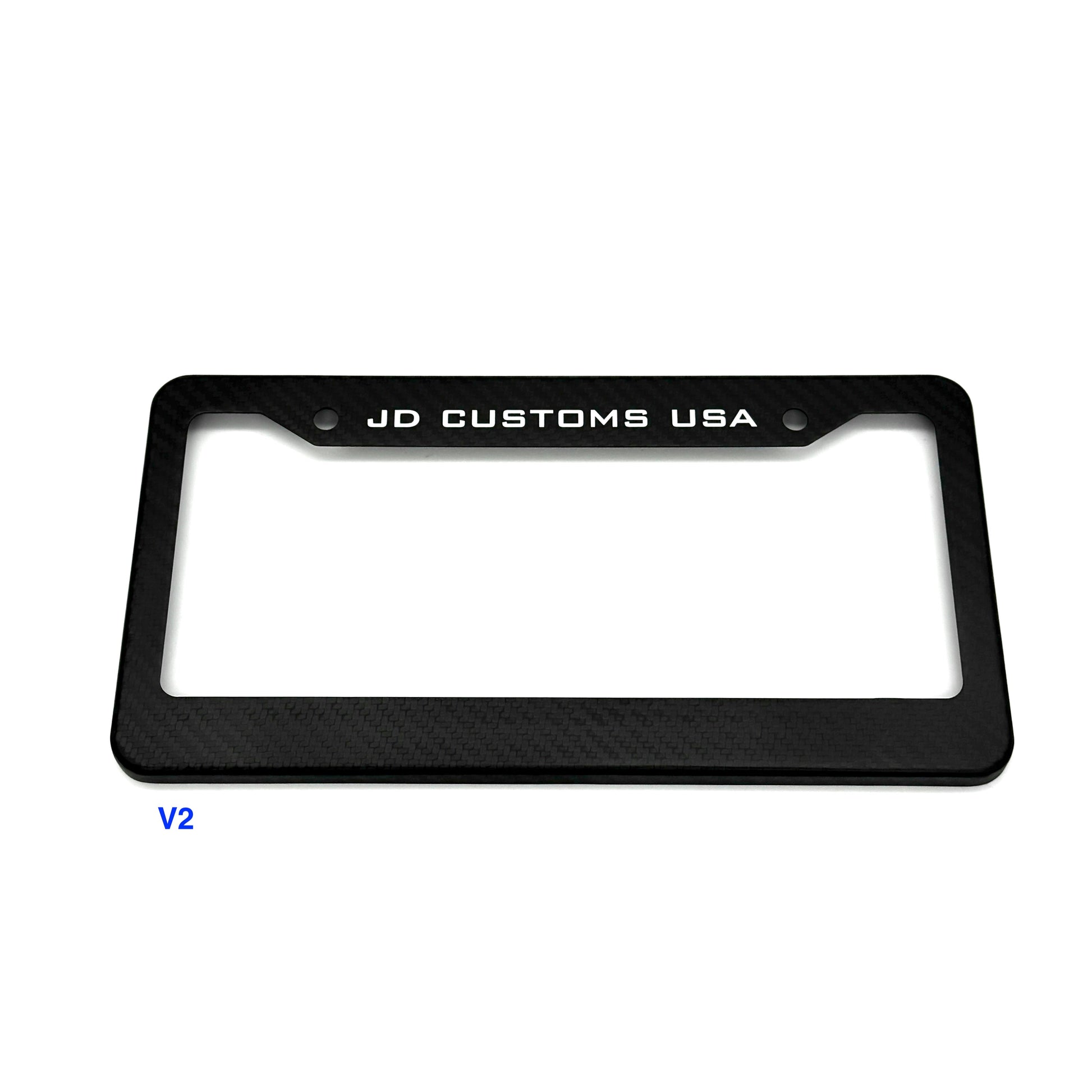 JDC Dry Carbon Fiber License Plate Frames (Gloss, Matte, & Forged)
