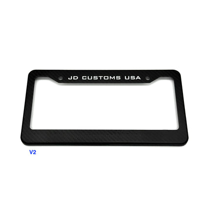 JDC Dry Carbon Fiber License Plate Frames (Gloss, Matte, & Forged)