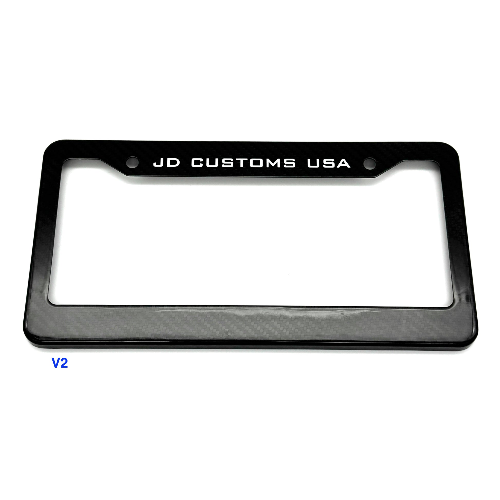 JDC Dry Carbon Fiber License Plate Frames (Gloss, Matte, & Forged)