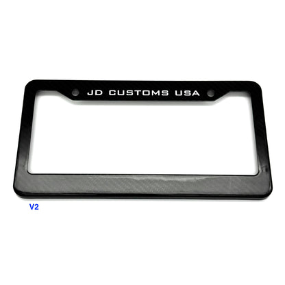 JDC Dry Carbon Fiber License Plate Frames (Gloss, Matte, & Forged)