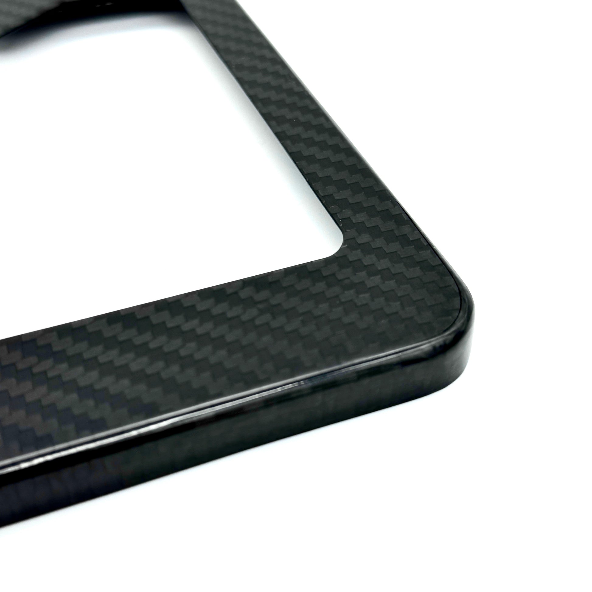 JDC Dry Carbon Fiber License Plate Frames (Gloss, Matte, & Forged)