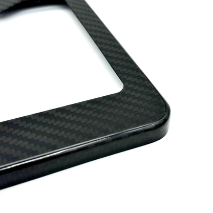 JDC Dry Carbon Fiber License Plate Frames (Gloss, Matte, & Forged)