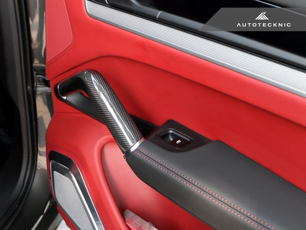 AutoTecknic Carbon Fiber Interior Handle Set - Porsche 9Y0 Cayenne 2019-2025