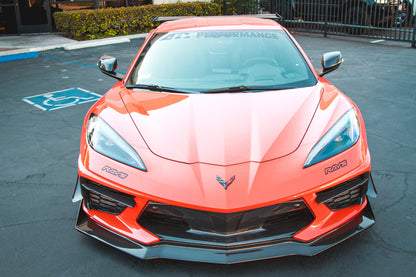 Carbon Fiber Chevrolet Corvette C8 Front Bumper Side Bezels 2020-UP