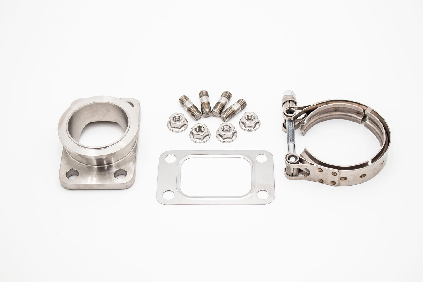 SS304 CNC Cast T3 to GT / GTX / G Series / Precision PTE Tial Turbo V-Band (VBand) Inlet Adapter Flange