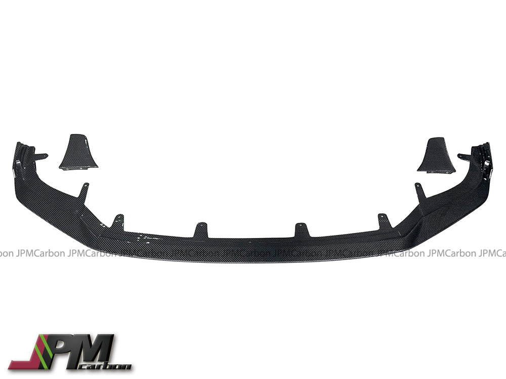 [JPMCarbon] AT Style Carbon Fiber Front Bumper Add-on Lip 3PCS Fits For 2021+ Lexus IS300 IS350 with F-Sport Package Only