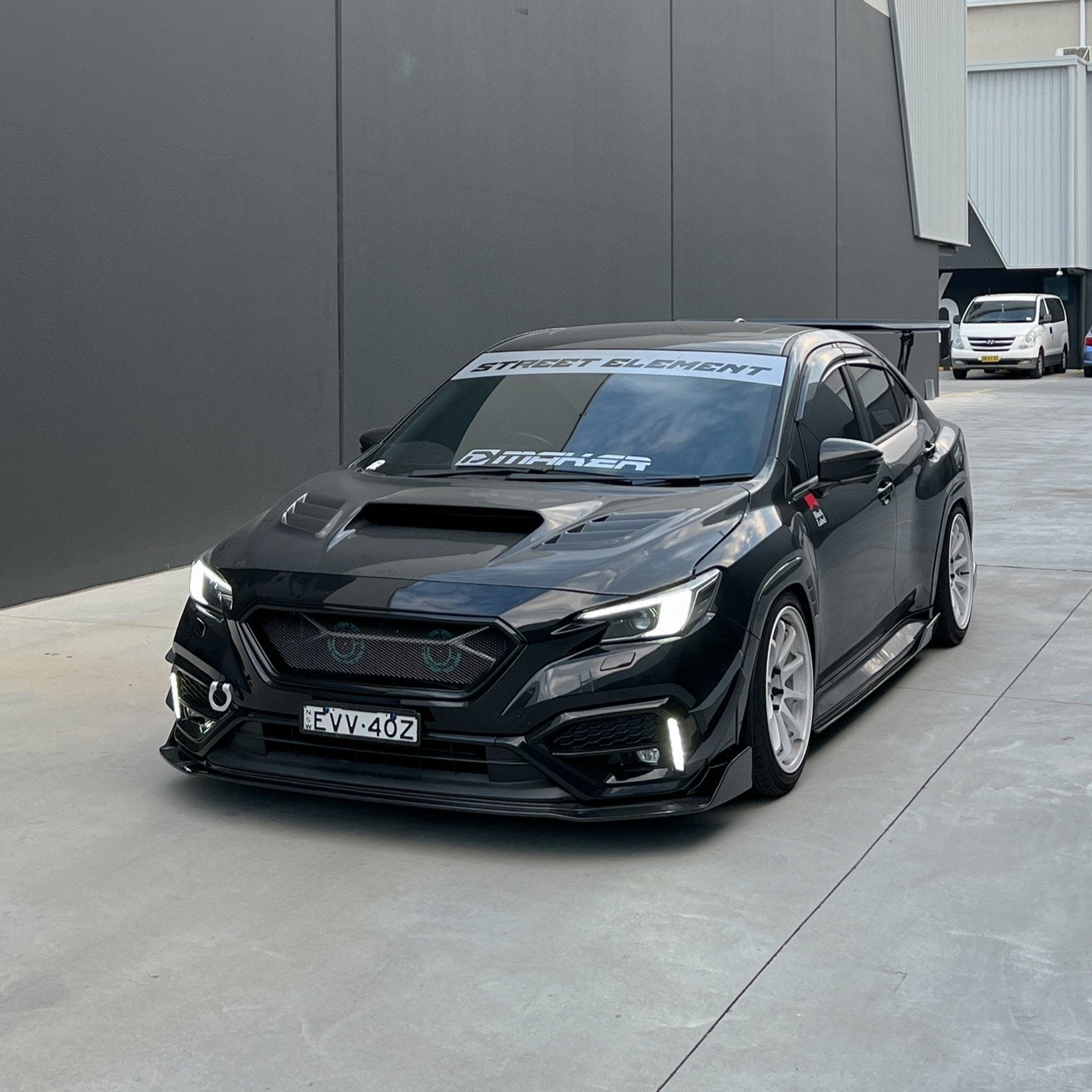 JDMuscle [22-25 WRX] Carbon Fiber V2 Front Bumper Lip