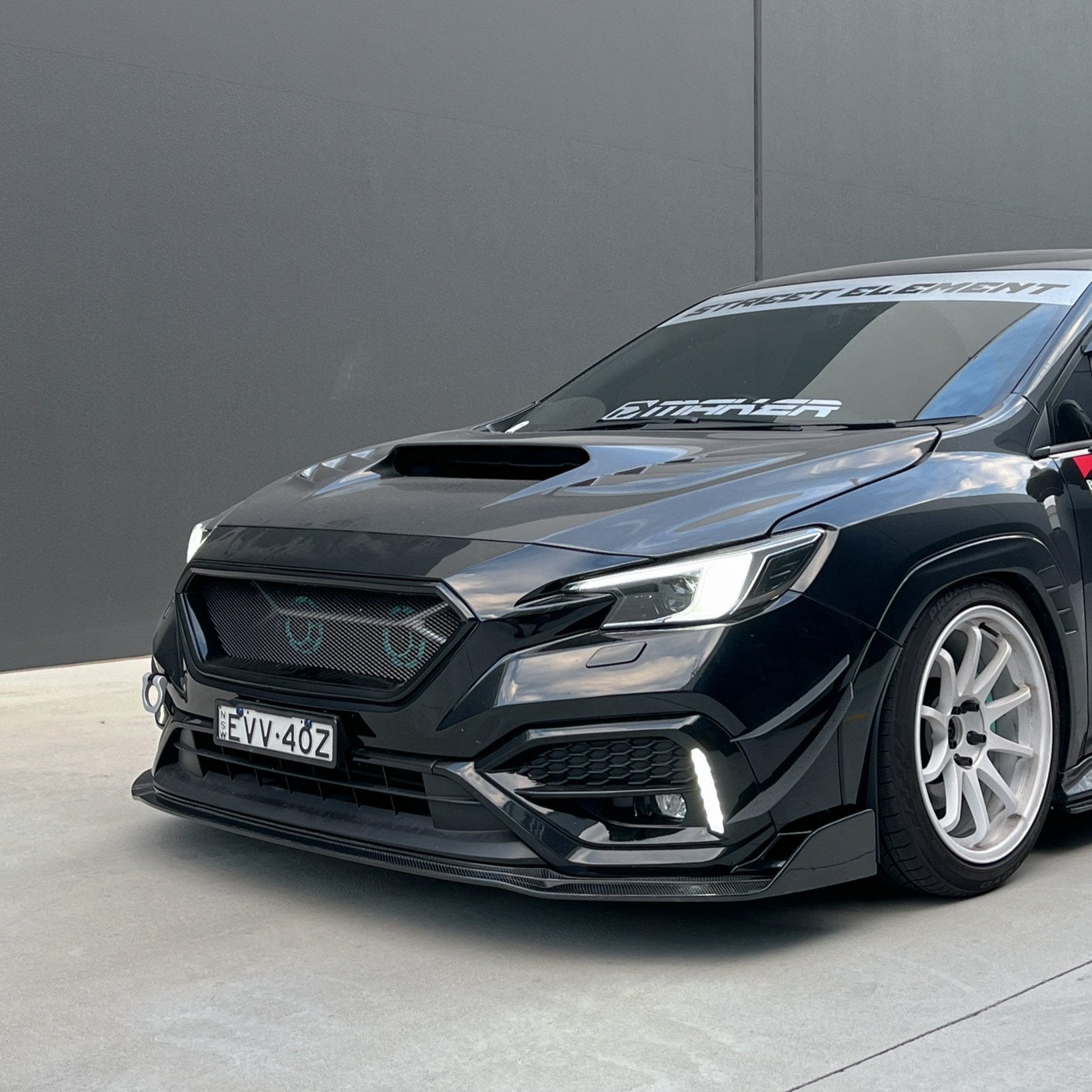 JDMuscle [22-25 WRX] Carbon Fiber V2 Front Bumper Lip