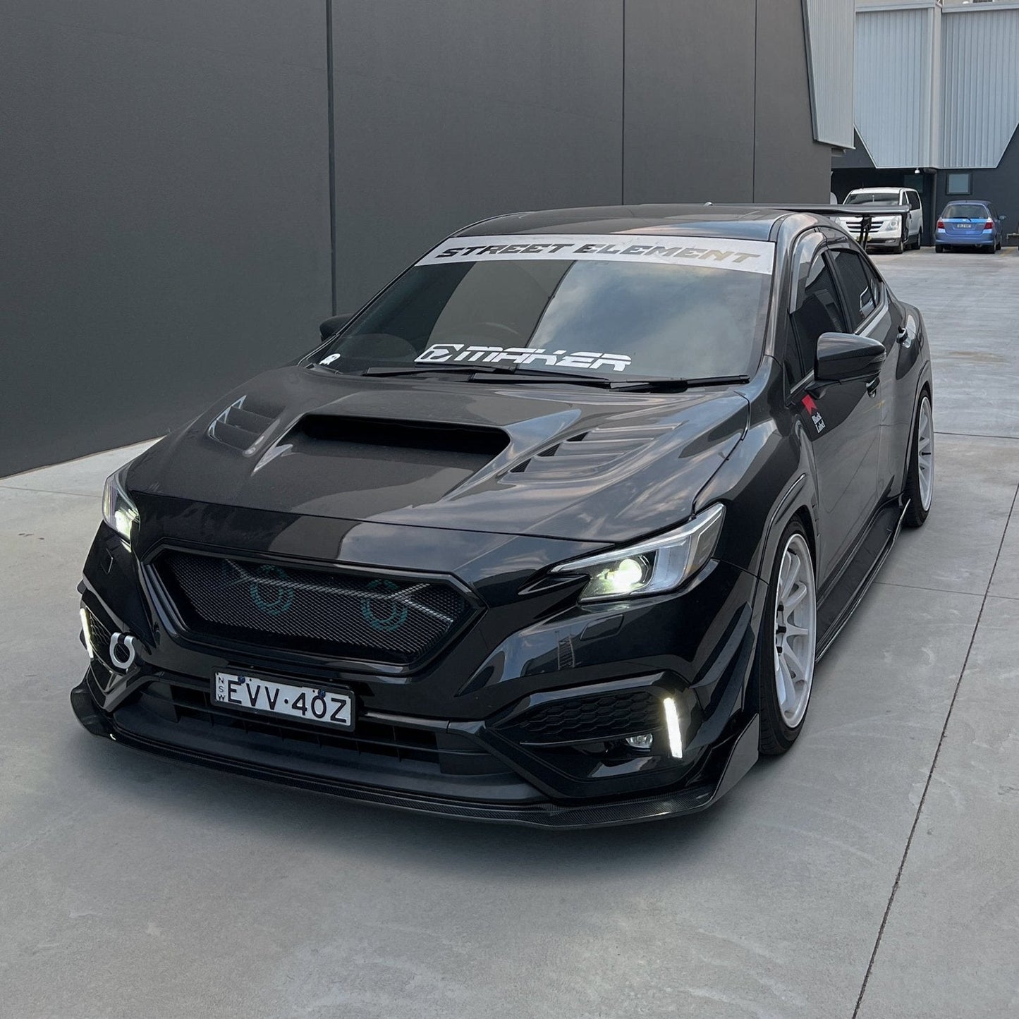 JDMuscle [22-25 WRX] Carbon Fiber V2 Front Bumper Lip
