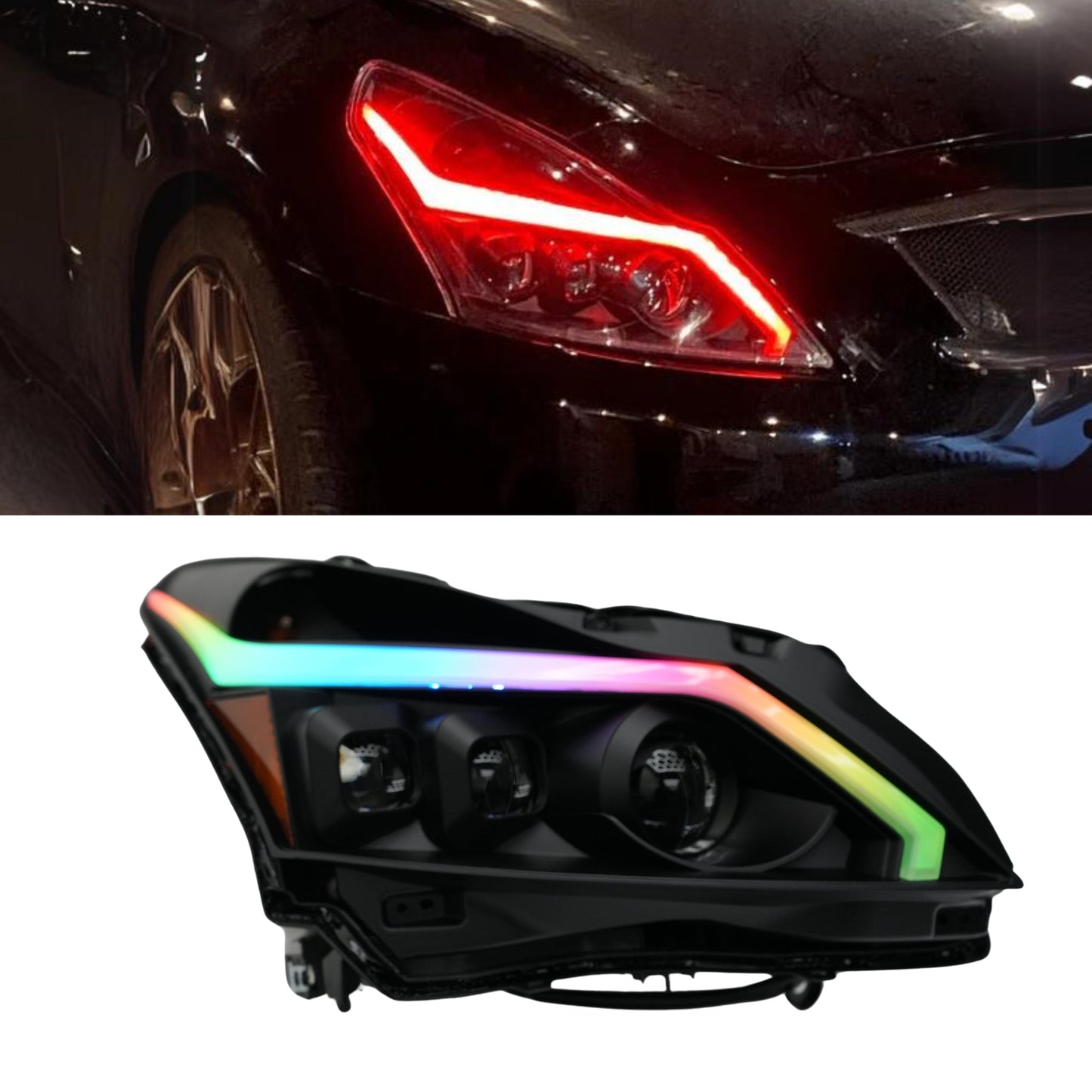 Infiniti G37 Multicolor DRL Boards (for 2010-2013 Spyder Headlights)