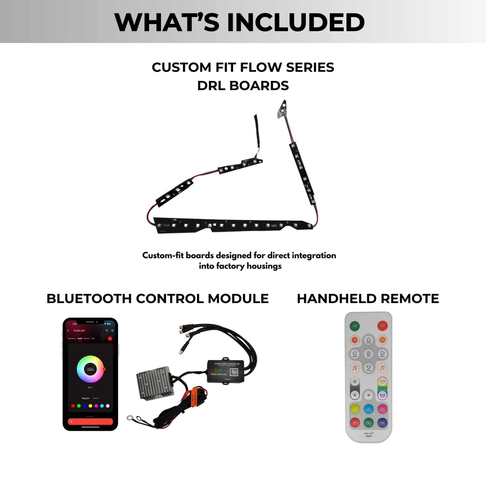 Infiniti G37 Multicolor DRL Boards (for 2010-2013 Spyder Headlights)