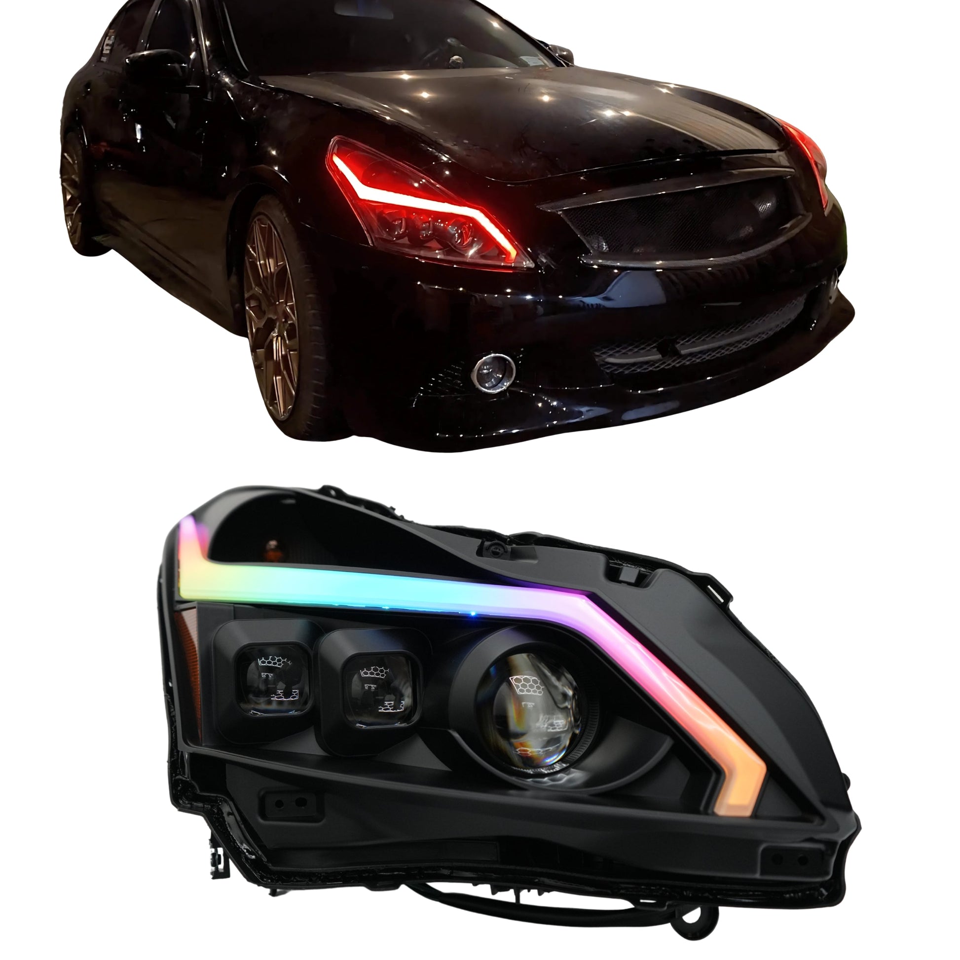 Infiniti G37 Multicolor DRL Boards (for 2010-2013 Spyder Headlights)