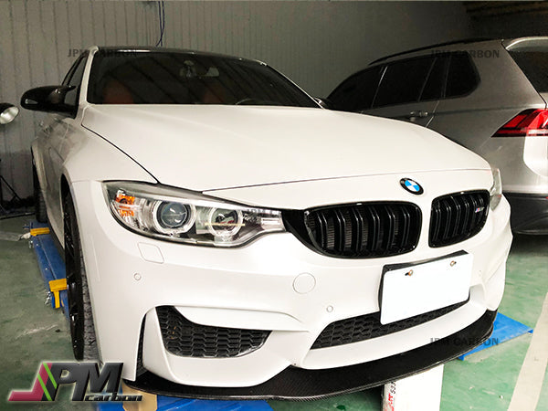 Universal Style Carbon Fiber Front Bumper Add-on Lip Fits For BMW F10 F22 F30 F32 F33 F36 F80 F82 F87