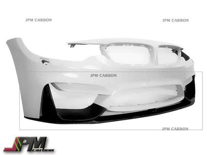 Performance Style Unpainted PP Front Bumper Add-on Lip Fits For 2015-2020 BMW F80 M3 / F82 M4 Only
