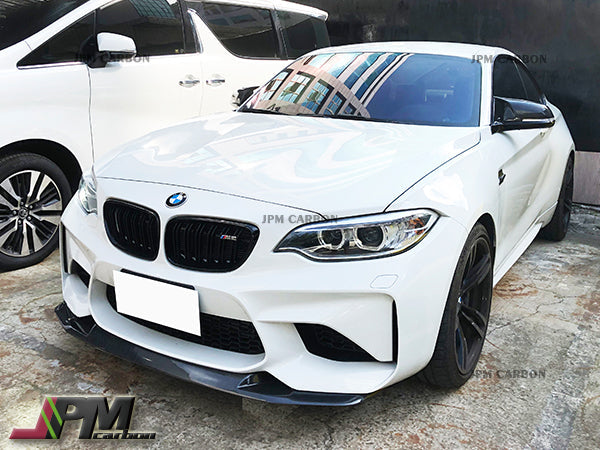 GS Style Carbon Fiber Front Bumper Add-on Lip Fits For 2015-2018 BMW F87 M2 Only