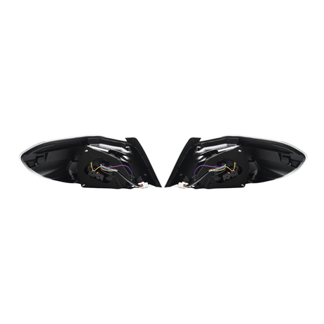 JDMuscle 15-21 WRX/STI Version LB Sequential LED Tail Lights Clear Lens with Black Base
