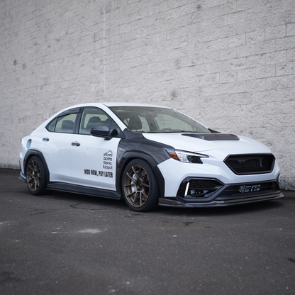 JDMuscle [22-25 WRX] Carbon Fiber FMIC Reverse Hood Scoop V2