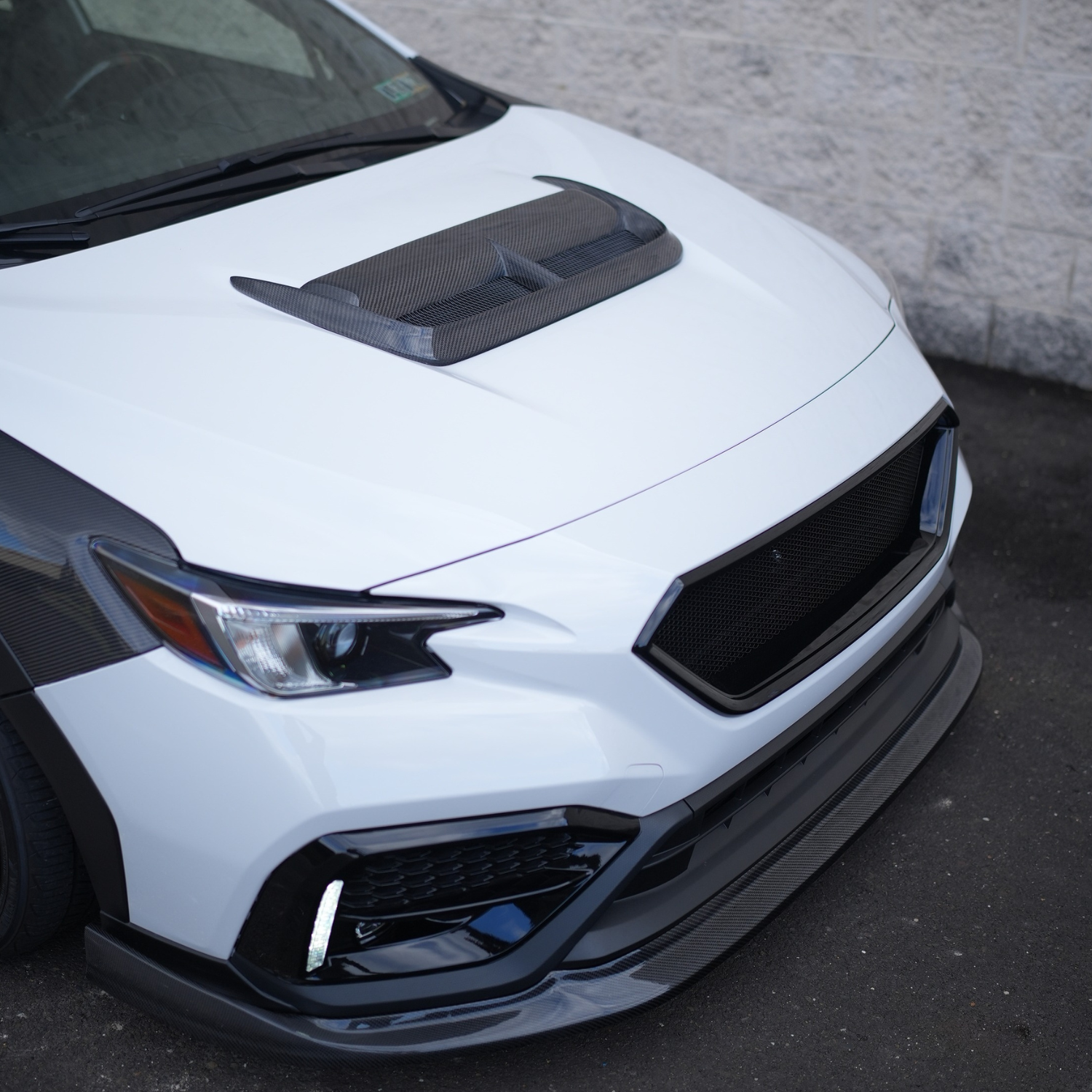 JDMuscle [22-25 WRX] Carbon Fiber FMIC Reverse Hood Scoop V2
